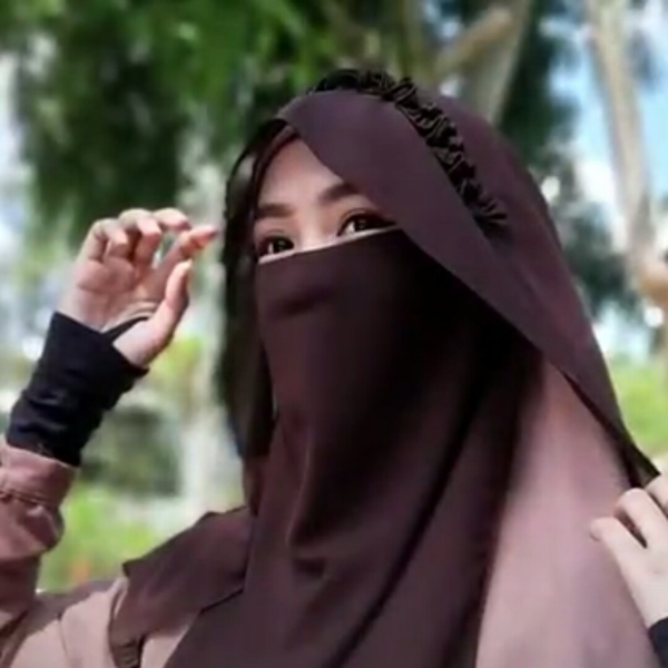 Untitled design (4) 2 Layers Face Cover - Hijab - Image 1